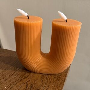 Ashland Orange U-Shaped Candle
